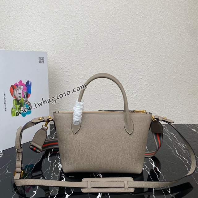 Prada專櫃新款雙肩帶手提包 1BA111 普拉達鹿皮紋牛皮女款肩背包 csp1695